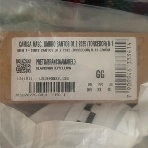 2025 Santos FC away kit. Neymar jersey, size XLarge